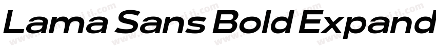 Lama Sans Bold Expanded字体转换